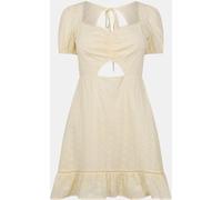 Jack Wills Broderie Mini Dress Crème au beurre 10 (S) Female