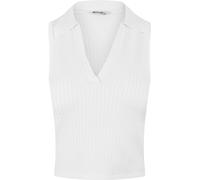 Jack Wills Cable Stitch Polo Vest Blanc vintage 8 (XS) Female