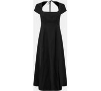Jack Wills Cap Sleeve Midi Dress Noir 8 (XS) Female