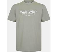 Jack Wills Carnaby Logo T-Shirt Mens Sauge argentée L Male