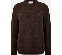 Jack Wills Cosy Slouch Crew Neck Jumper Coffee Marl L Male