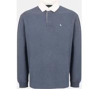 Jack Wills Cotton Long Sleeve Polo Neck Rugby Polo Shirt Indigo délavé M Male