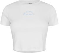Jack Wills Cropped Baby Tee Ladies Blanc 14 (L) Female