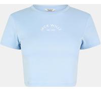 Jack Wills Cropped Baby Tee Ladies Bleu doux 14 (L) Female