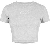 Jack Wills Cropped Baby Tee Ladies Marl gris 8 (XS) Female