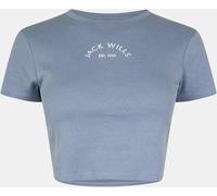 Jack Wills Cropped Baby Tee Ladies Pervenche 14 (L) Female