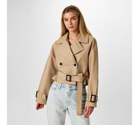 Jack Wills Cropped Long Sleeve Trench Coat Pierre 14 (L) Female