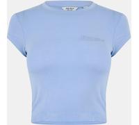 Jack Wills Cropped Short-Sleeve Slim Fit T-Shirt Bleu doux 14 (L) Female