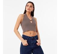 Jack Wills Cut Out Knit Top Marron 10 (S) Female