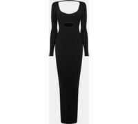Jack Wills Cut Out Midaxi Dress Noir 14 (L) Female