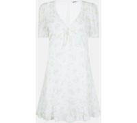 Jack Wills Cut Out Mini Dress White/Yellw Dit 14 (L) Female