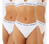 Jack Wills Deptford Multipack Thong 3 Pack Rose/Blanc 6 (2XS) Female