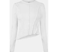 Jack Wills Detail Long Sleeve T-Shirt Blanc 8 (XS) Female