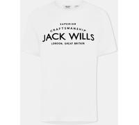 Jack Wills Forstal Boyfriend T-Shirt Ladies Blanc 8 (XS) Female