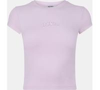 Jack Wills Graphic Cap-Sleeved Crop Top Glaçage rose 14 (L) Female