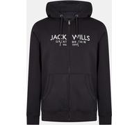 Jack Wills Graphic Zip Hoodie Mens Noir S Male