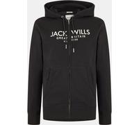 Jack Wills Graphic Zip Hoodie Mens Noir M Male