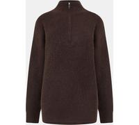 Jack Wills High Neck Zip Knitted Jumper Cacao 8 (XS) Female