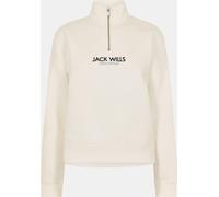 Jack Wills Honeylane Half Zip Sweatshirt Womens Blanc vintage 16 (XL) Female