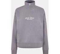 Jack Wills Honeylane Half Zip Sweatshirt Womens Bleu crépusculaire 8 (XS) Female