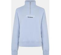 Jack Wills Honeylane Half Zip Sweatshirt Womens Bleu doux 14 (L) Female