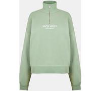 Jack Wills Honeylane Half Zip Sweatshirt Womens Iceberg 14 (L) Female