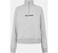 Jack Wills Honeylane Half Zip Sweatshirt Womens Marl gris 14 (L) Female