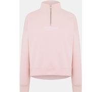 Jack Wills Honeylane Half Zip Sweatshirt Womens Rose pâle 6 (2XS) Female