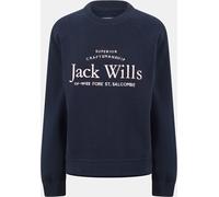 Jack Wills Hunston Graphic Crew Neck Sweatshirt Marine 6 (2XS) Female