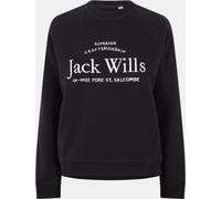 Jack Wills Hunston Graphic Crew Neck Sweatshirt Noir 10 (S) Female