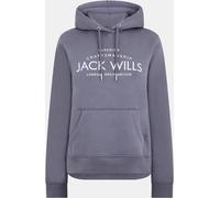 Jack Wills Hunston Graphic Logo Hoodie Dusky Blue2 8 (XS) Female