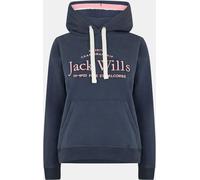 Jack Wills Hunston Graphic Logo Hoodie Marine 20 (3XL) Female