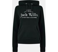 Jack Wills Hunston Graphic Logo Hoodie Noir 10 (S) Female