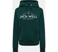 Jack Wills Hunston Graphic Logo Hoodie Vert foncé 8 (XS) Female