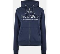 Jack Wills Hunston Logo Zip Hoodie Marine 10 (S) Female