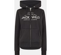 Jack Wills Hunston Logo Zip Hoodie Noir 6 (2XS) Female
