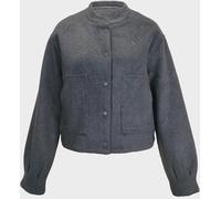 Jack Wills Wool Bomber Ld54 Gris 6 (2XS) Female
