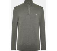 Jack Wills Funnel Neck Half Zip Jumper Men Ardoise XL Male