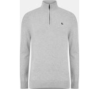 Jack Wills Funnel Neck Half Zip Jumper Men Lt Ash Marl XS Male