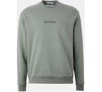Jack Wills Jacquard Cotton Long Sleeve Crew Sweatshirt Kaki lavé L Male