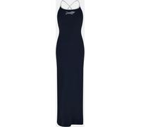 Jack Wills Jw Chain Stitch Maxi Dress Marine/Blanc 8 (XS) Female