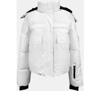 Jack Wills Jw Cropped Puffer Ski Jacket Blanc 14 (L) Female