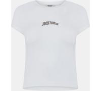 Jack Wills Graphic Cap Sleeve T-Shirt Blanc vintage 16 (XL) Female