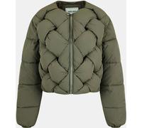 Jack Wills Jw Interwoven Short Puffer Jacket Kaki clair 10 (S) Female