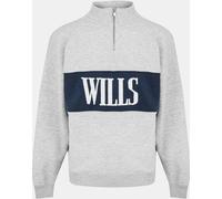 Jack Wills Logo Quarter Zip Fleece Marl de glace S Male