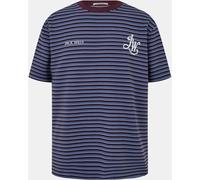 Jack Wills Ottoman Stripe T-Shirt Moltn Chocolate XL Male