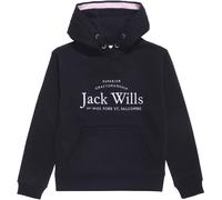 Jack Wills Kids Girls Logo Script Hoodie Noir 8-9 ans Female