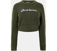 Jack Wills Knit Jacquard Cropped Sweatshirt Kaki foncé 10 (S) Female
