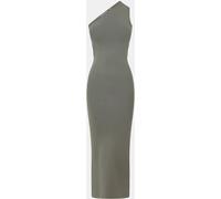 Jack Wills Knitted Asymmetric Cut Out Midi Dress Kaki atténué 8 (XS) Female