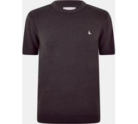 Jack Wills Knitted T-Shirt Mens Noir délavé L Male